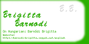 brigitta barnodi business card