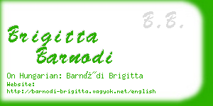 brigitta barnodi business card